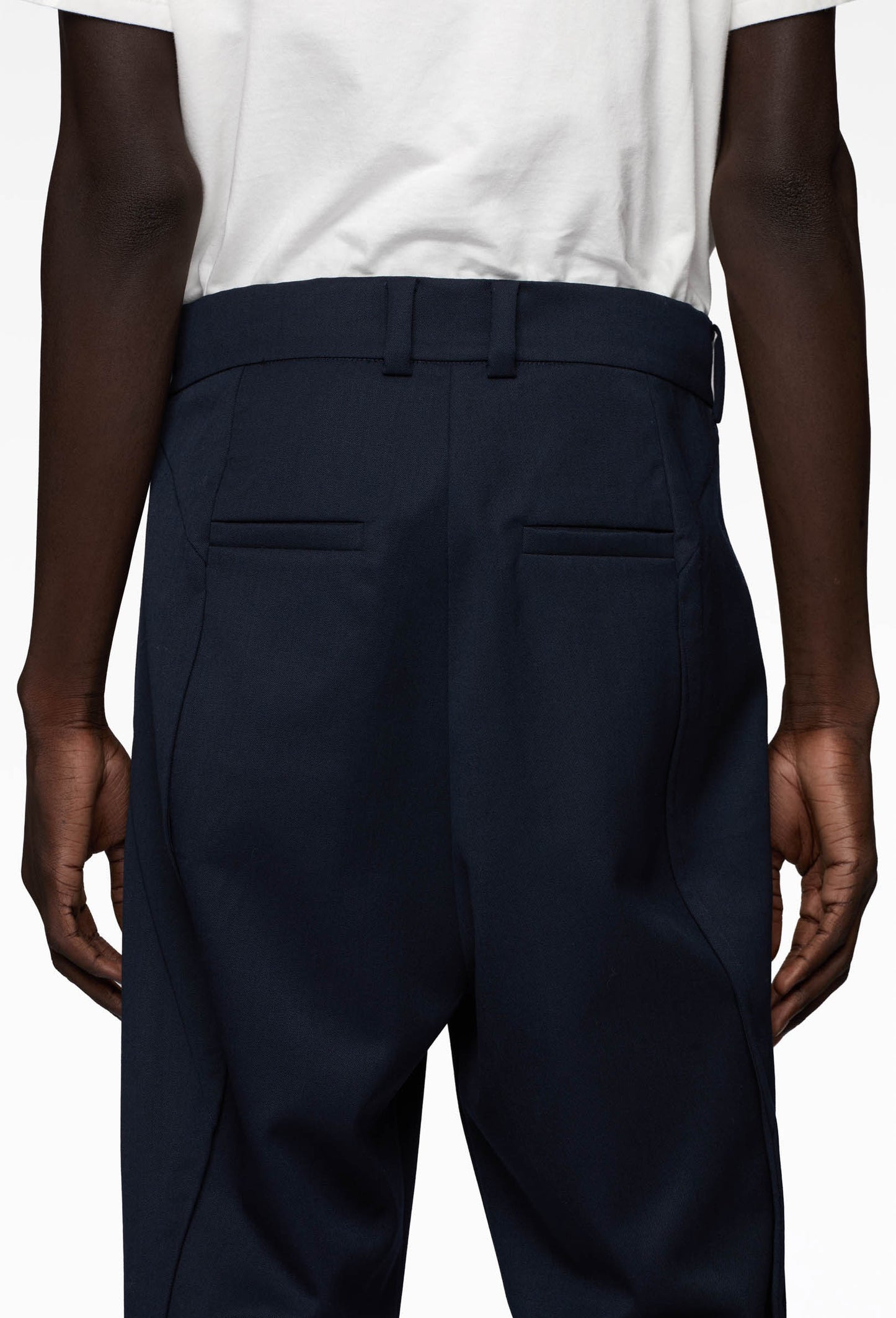 Midnight Blue Origami 2.0 Wool Trousers