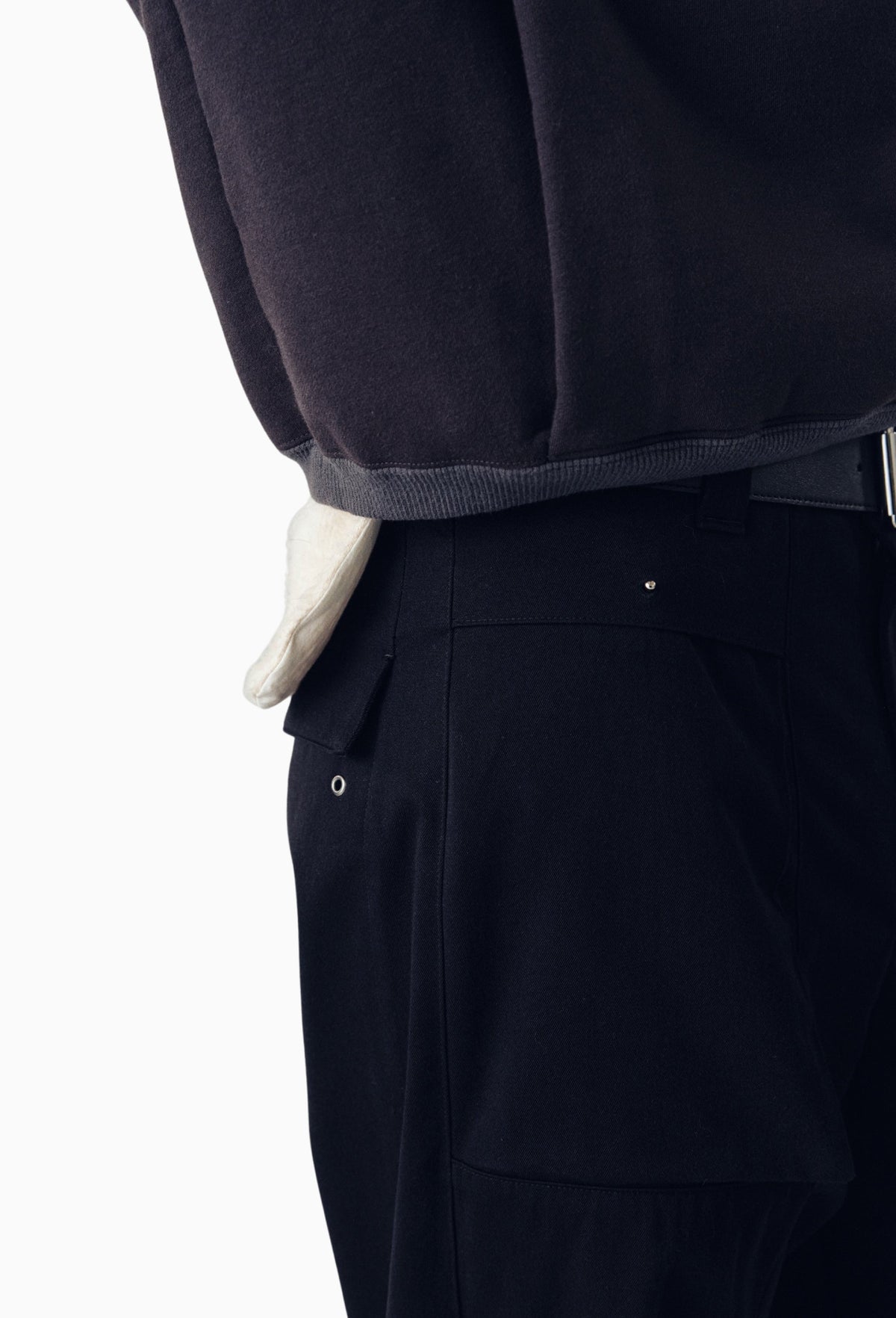 Rue Darted Fatigue Pants in Cotton/Silk/Cupro