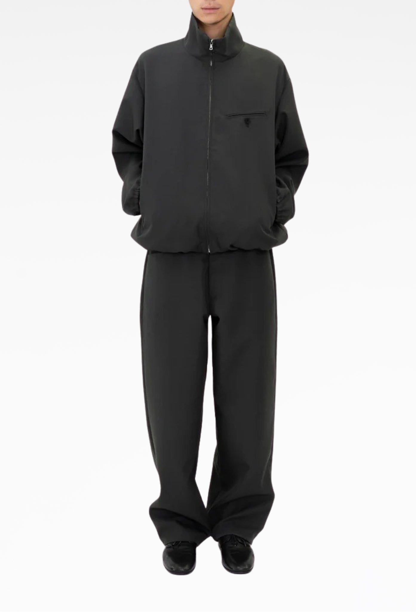 Steel Grey Caviar Blouson