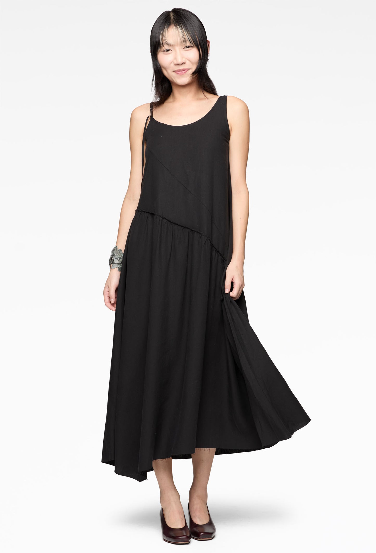 Black Comfort Midi Dress
