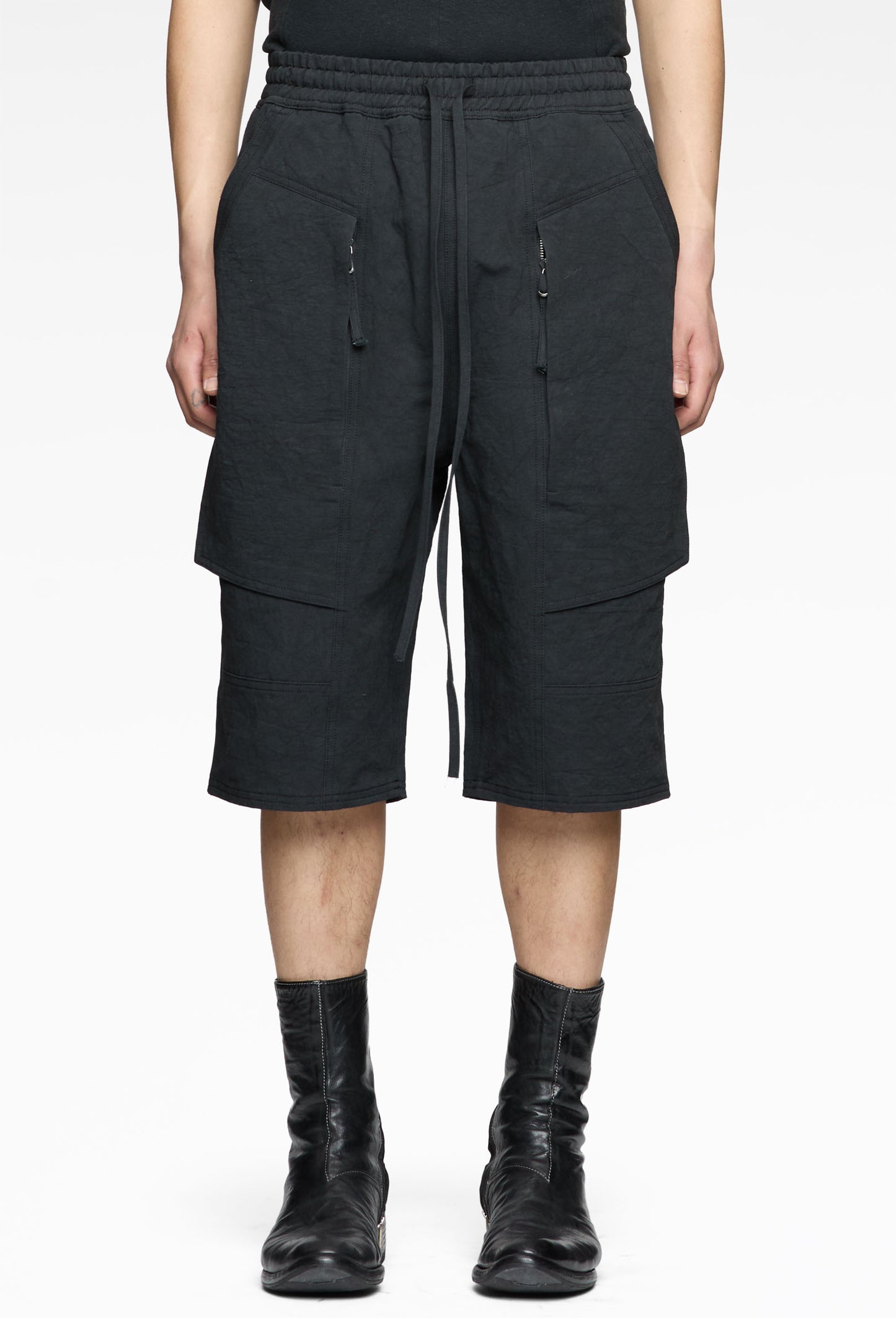 Black Fatigue Shorts