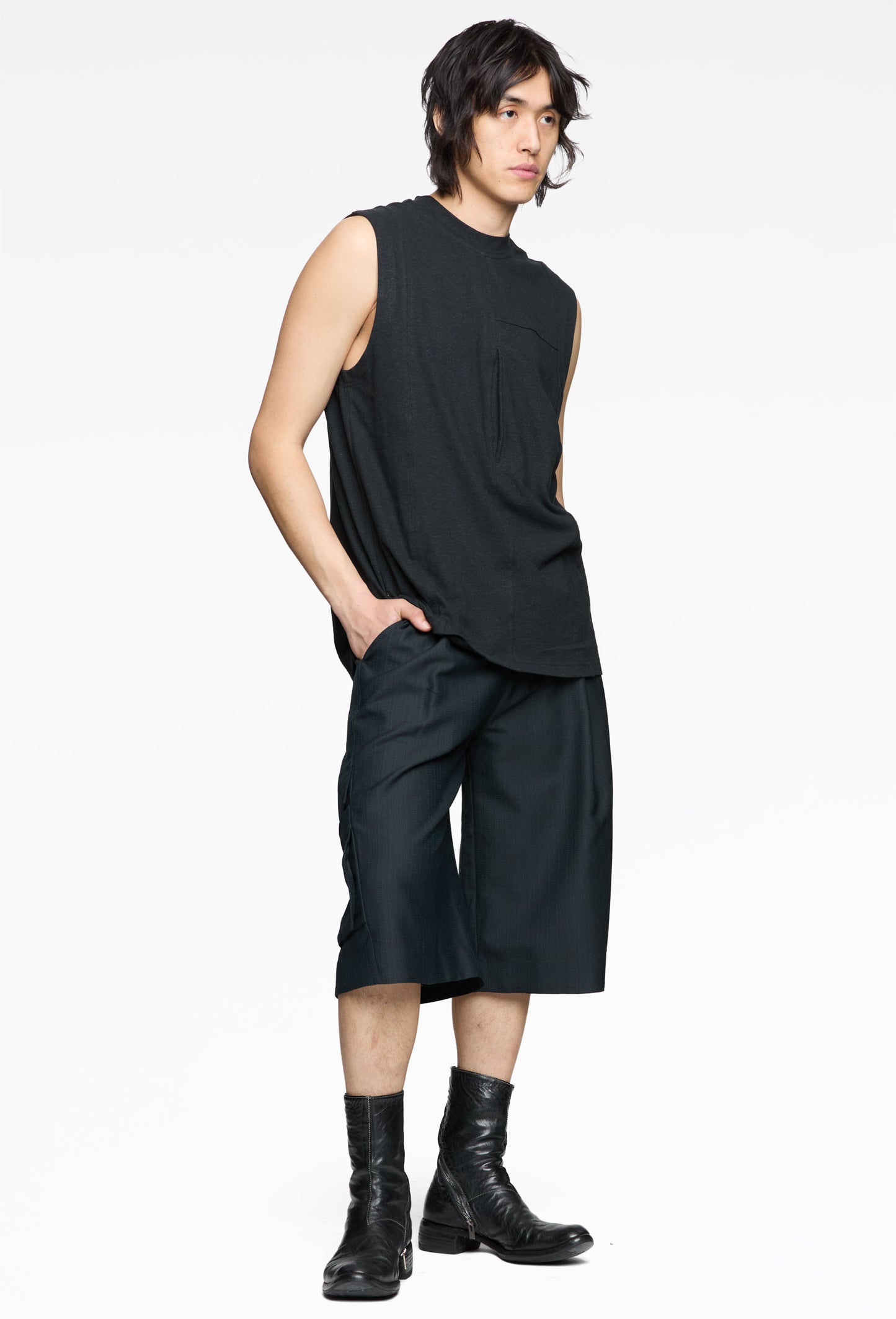 Black N Pocket Organic Cotton Tank Top