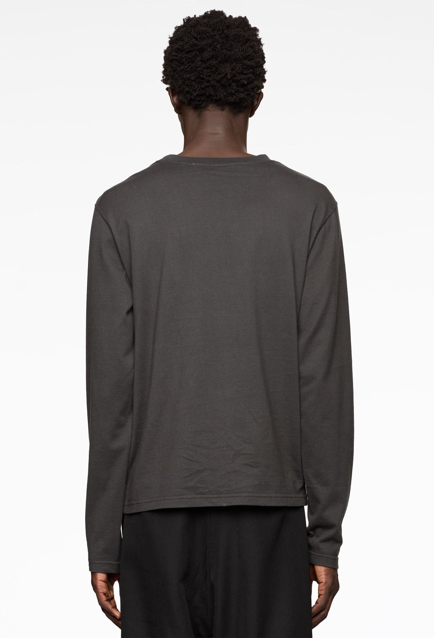 Black Silket Long Sleeve T-Shirt