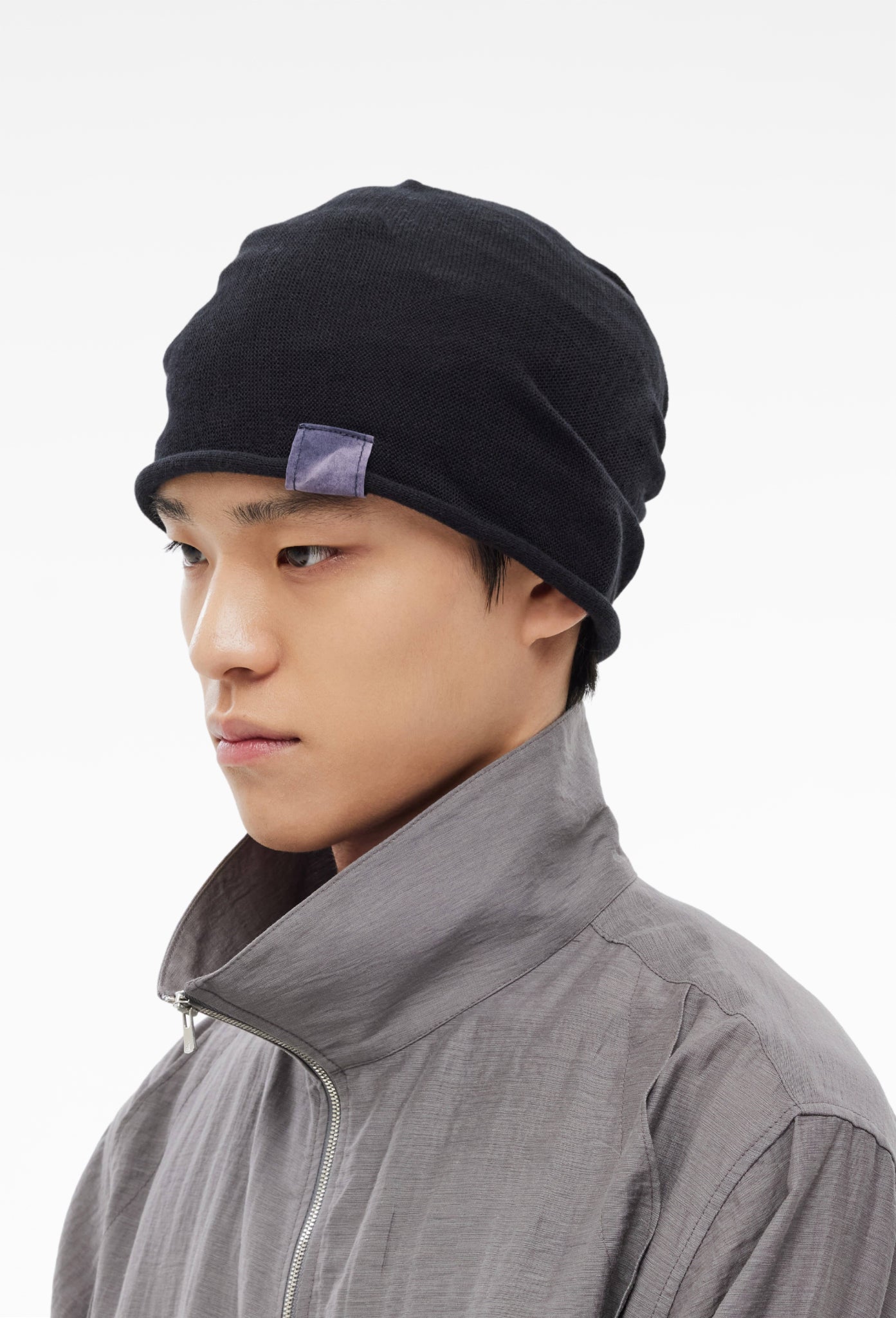 Black Sun-Bleached Beanie