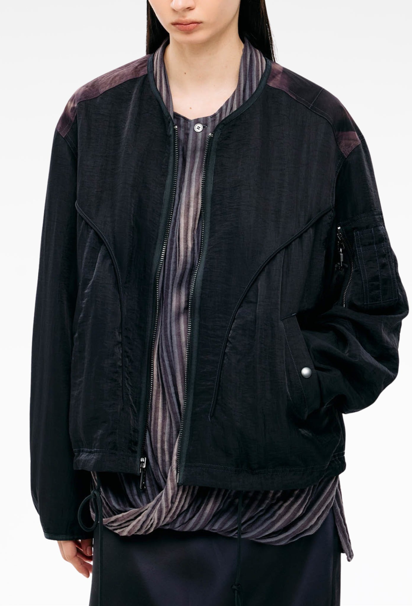 Black Sun-Bleached Liner Jacket (Alpha Industries)