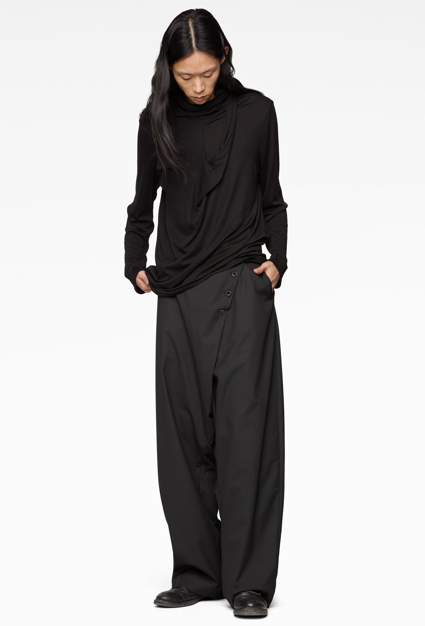 Buttoned Sarrouel Trousers