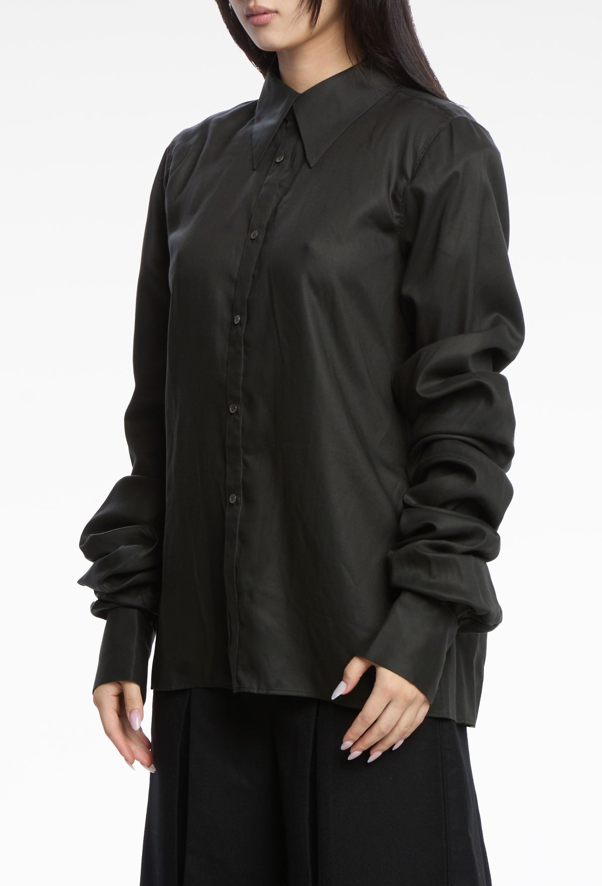 Charcoal Gray Extension Sleeve Shirts