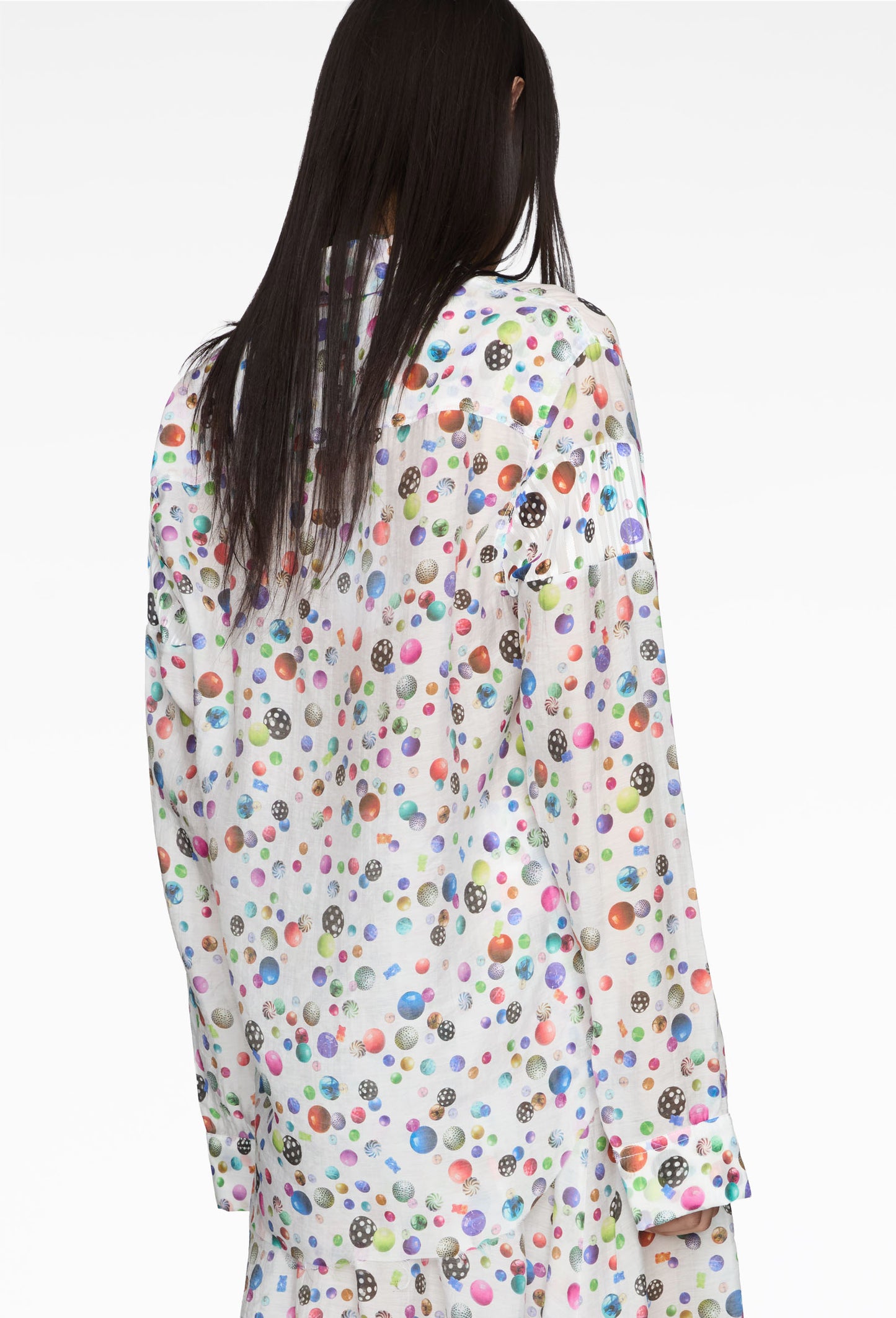 Confetti White Shower Bead Heart Throb Shirt