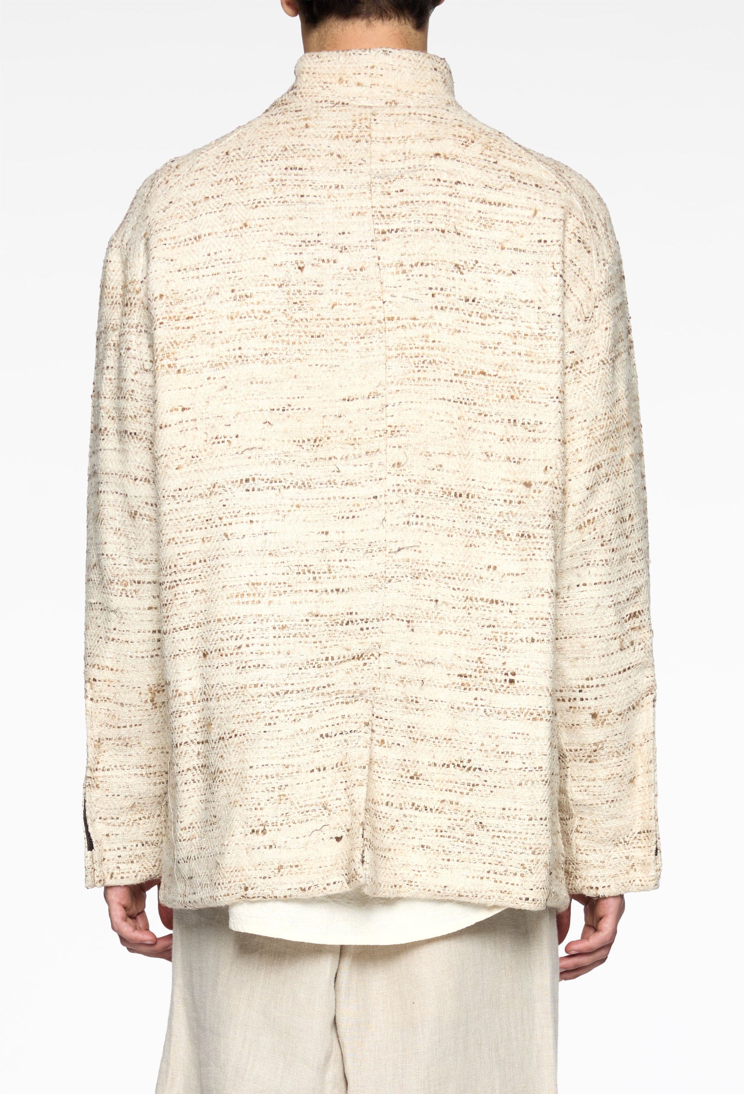 Creme Silk Tobi Jacket