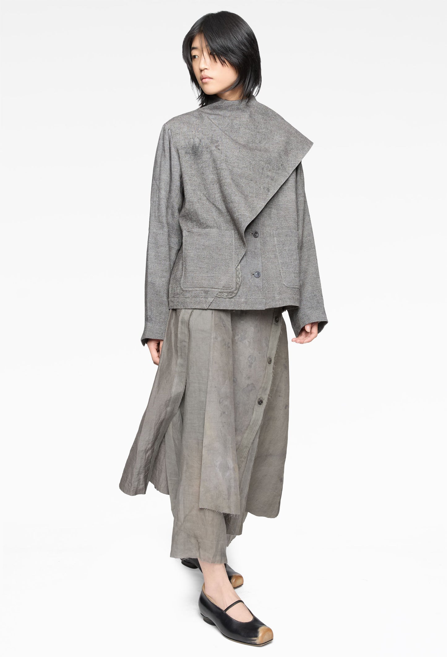 Forgotten Materials - Drape Scarf Blazer (Komune Exclusive)