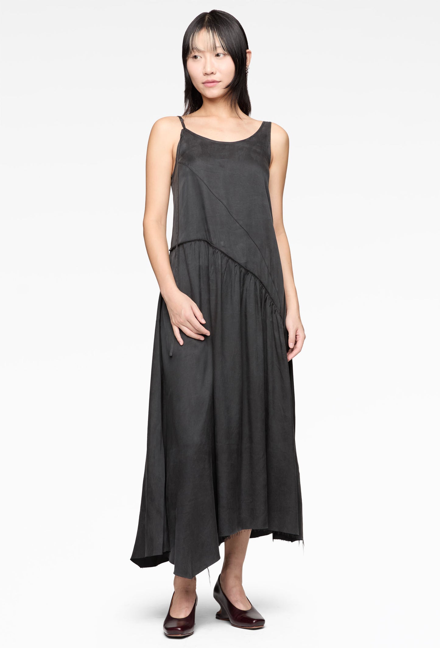 Grey Comfort Midi Dress