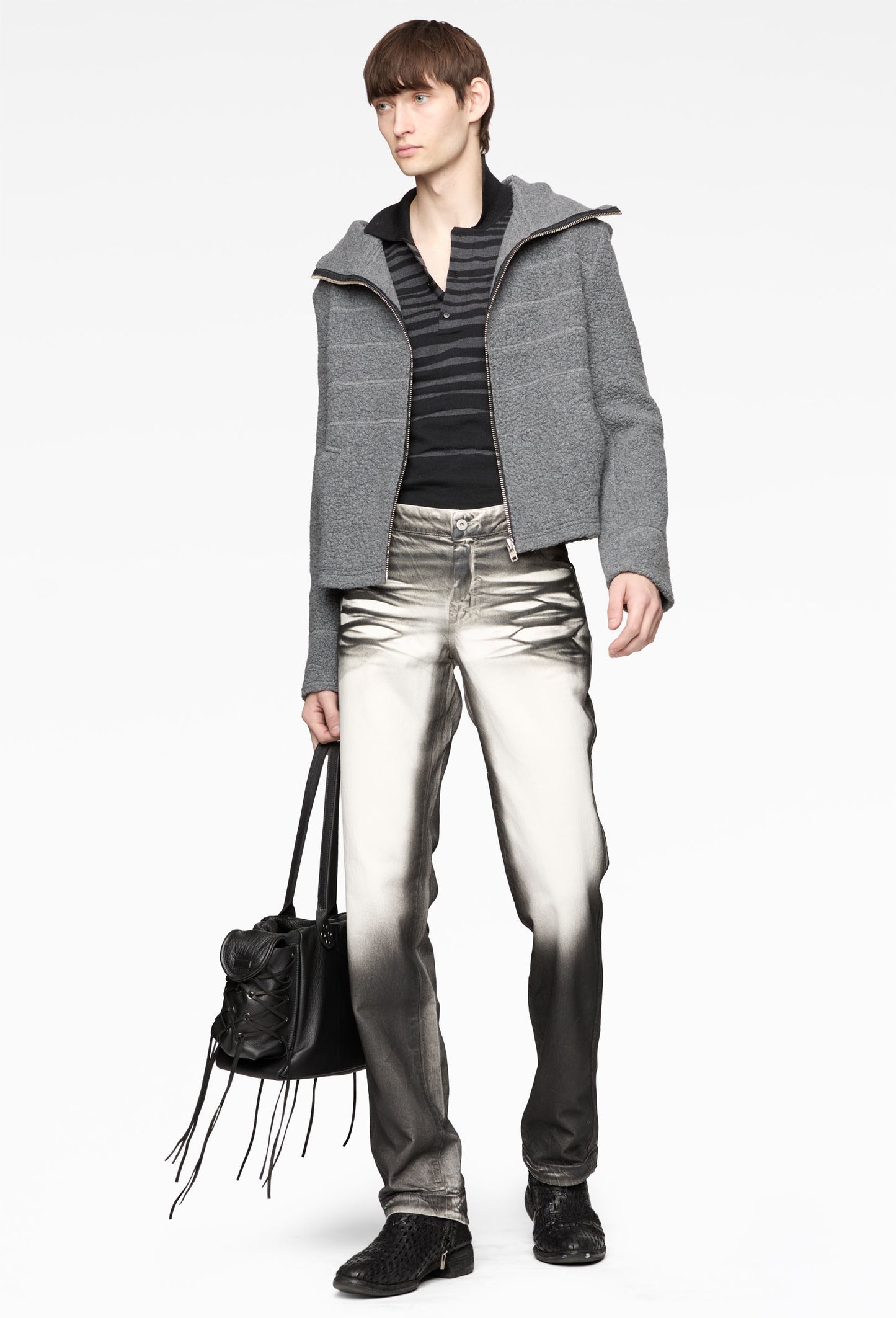 Grey Low Rise Jeans