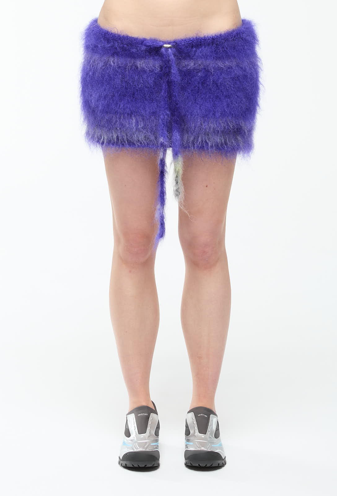Nong Rak - Blue Drawstring Mini-Skirt