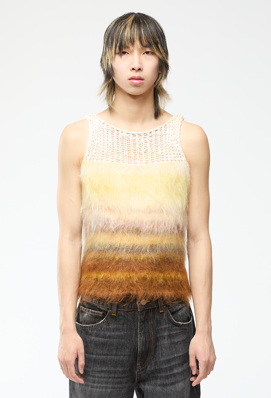 Nong Rak - Yellow Suspended Cotton Tank Top