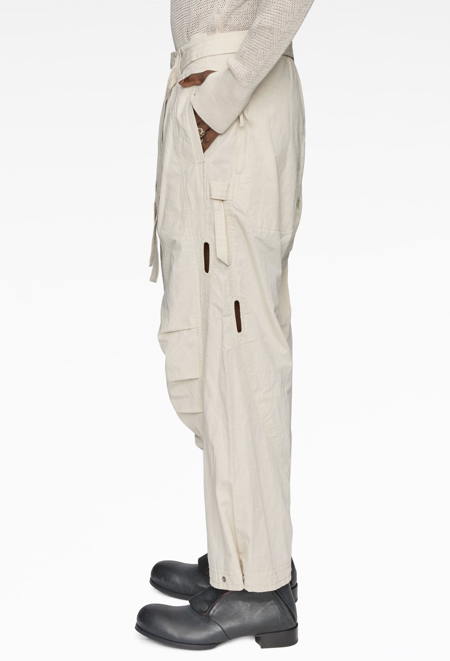 White Basic Unit 02 Pants (SS26)