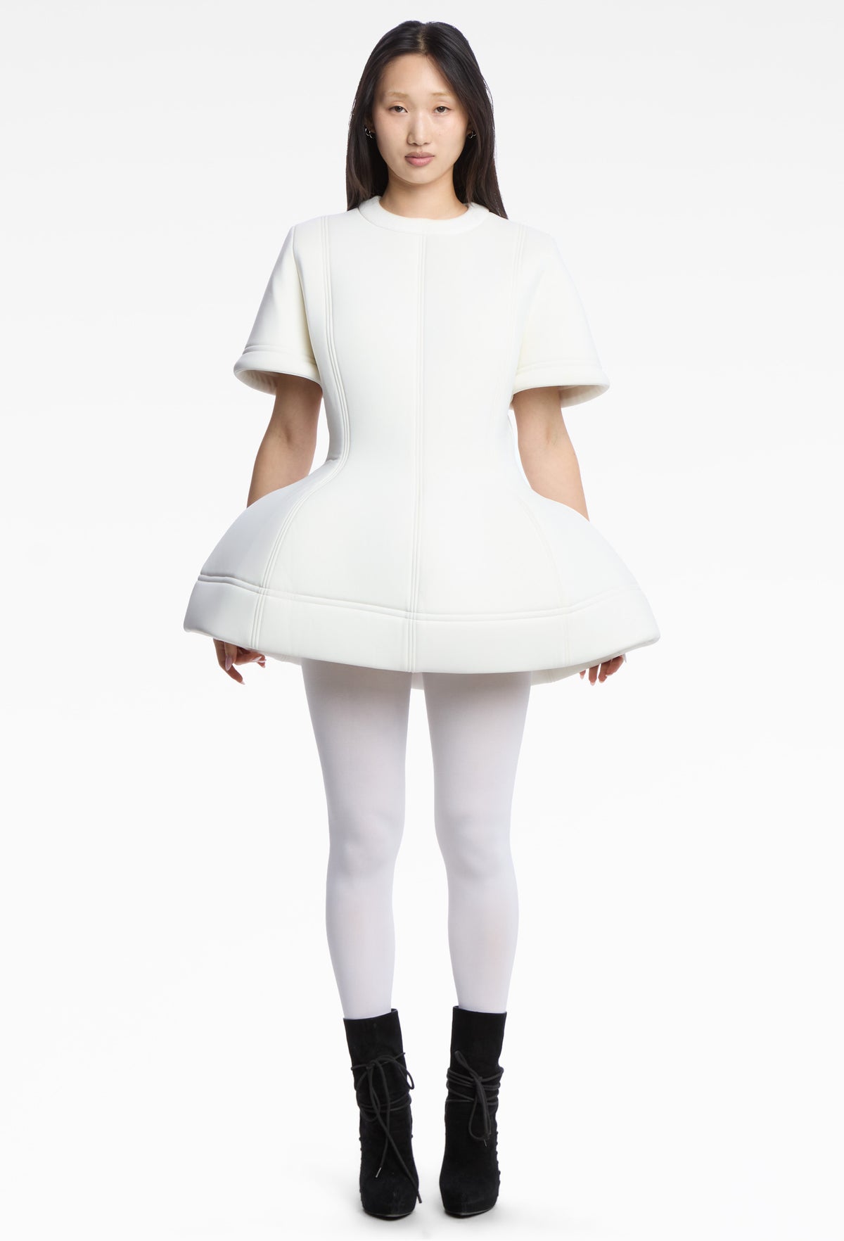 White Tend Puff Tee