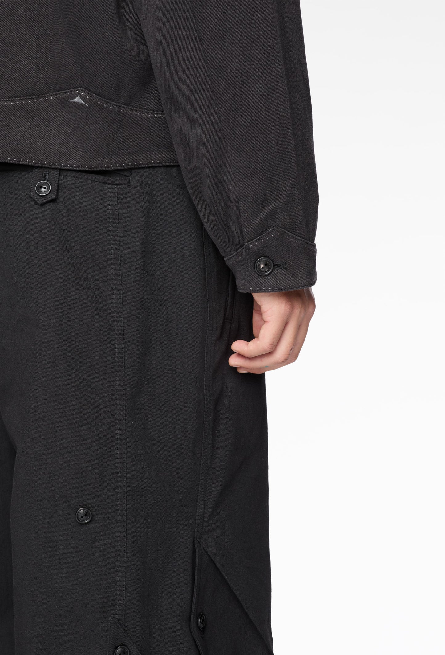 Aged Black Cyclist Jacket