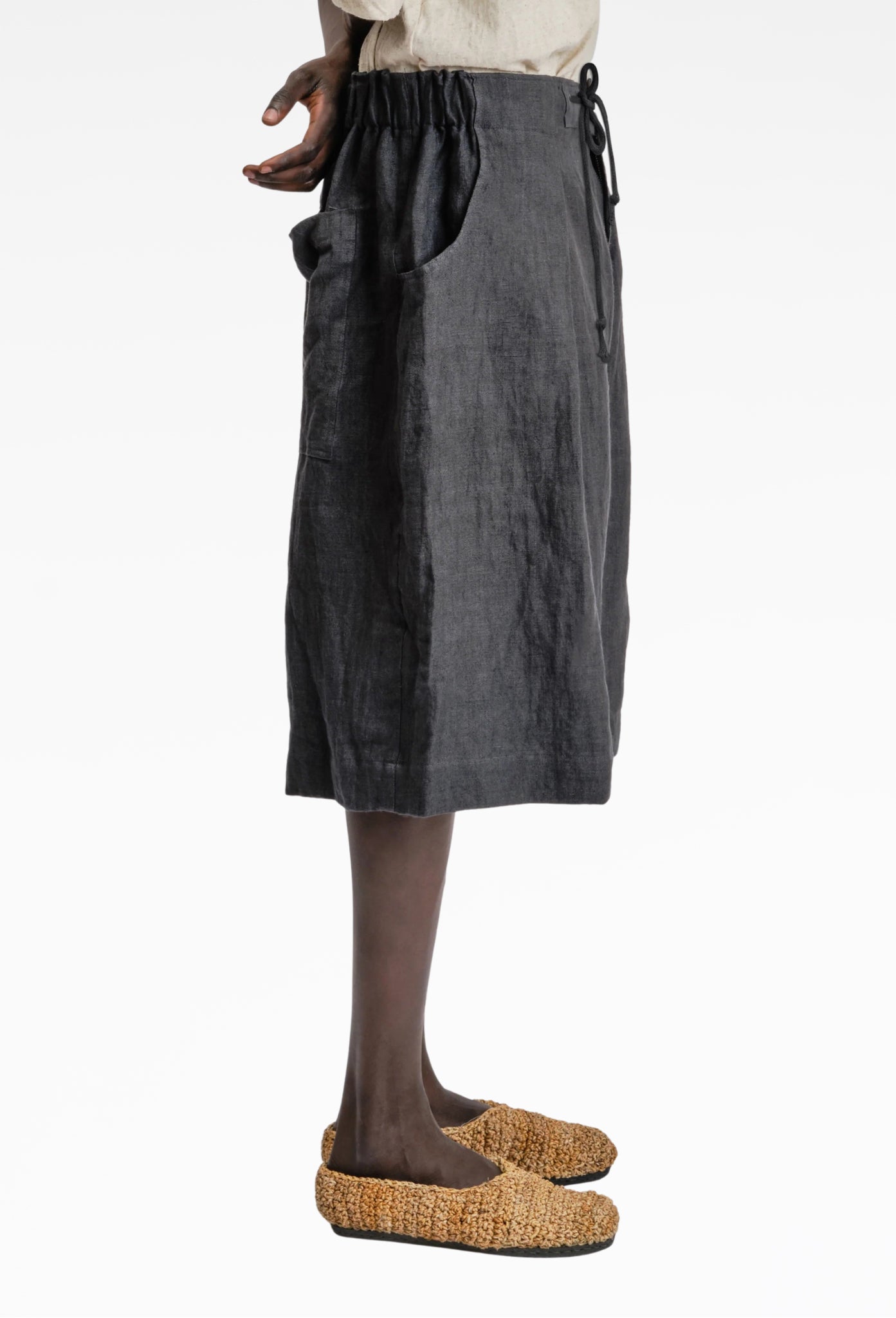 Linen Farmer Shorts
