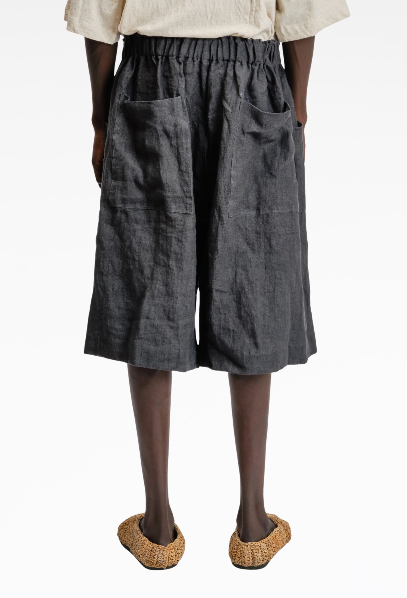 Linen Farmer Shorts