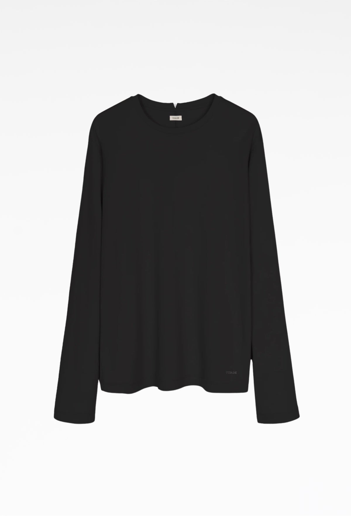 Black Suvin Cotton Rio Polar Jersey Top
