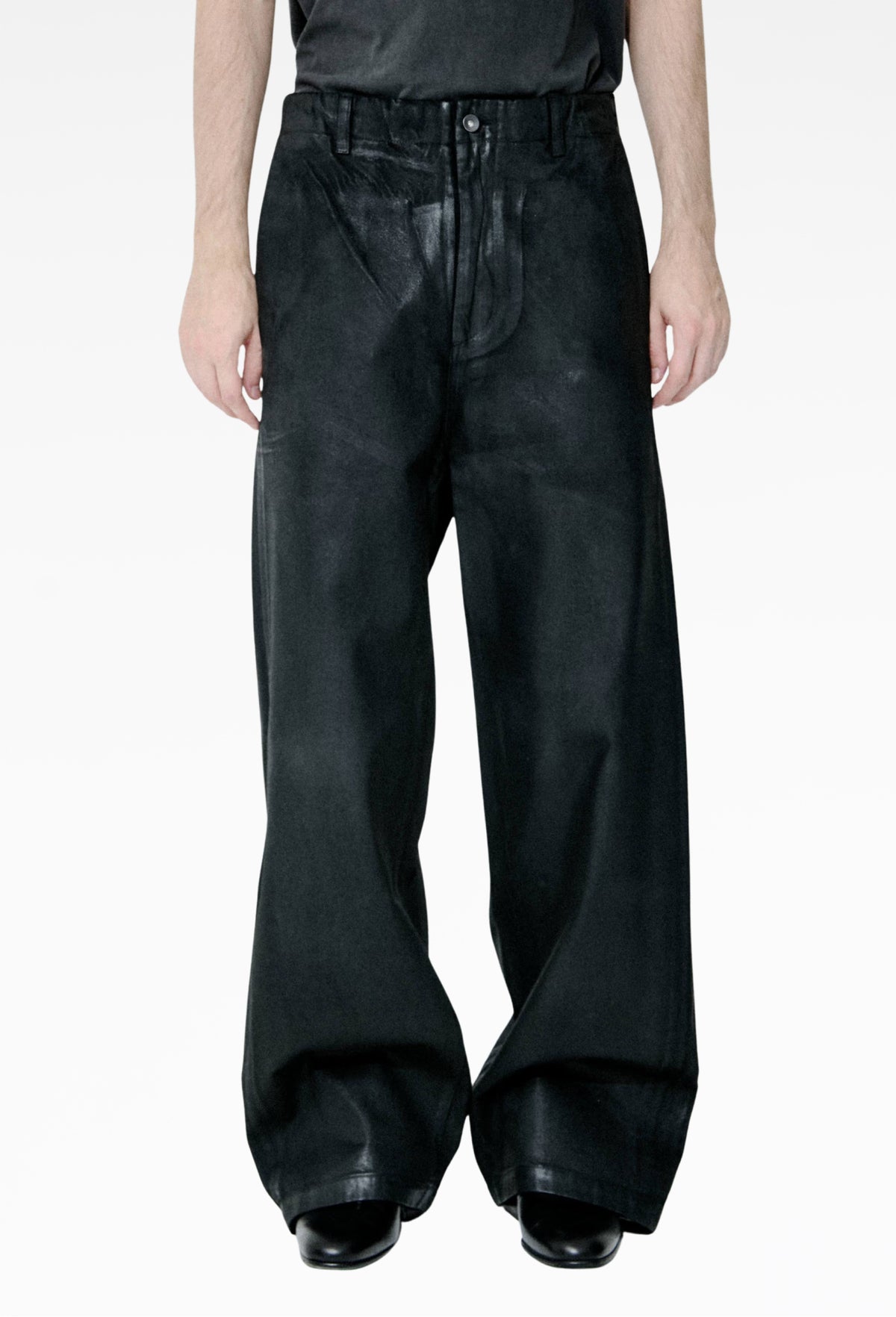 Alistair Waxed Denim Trousers