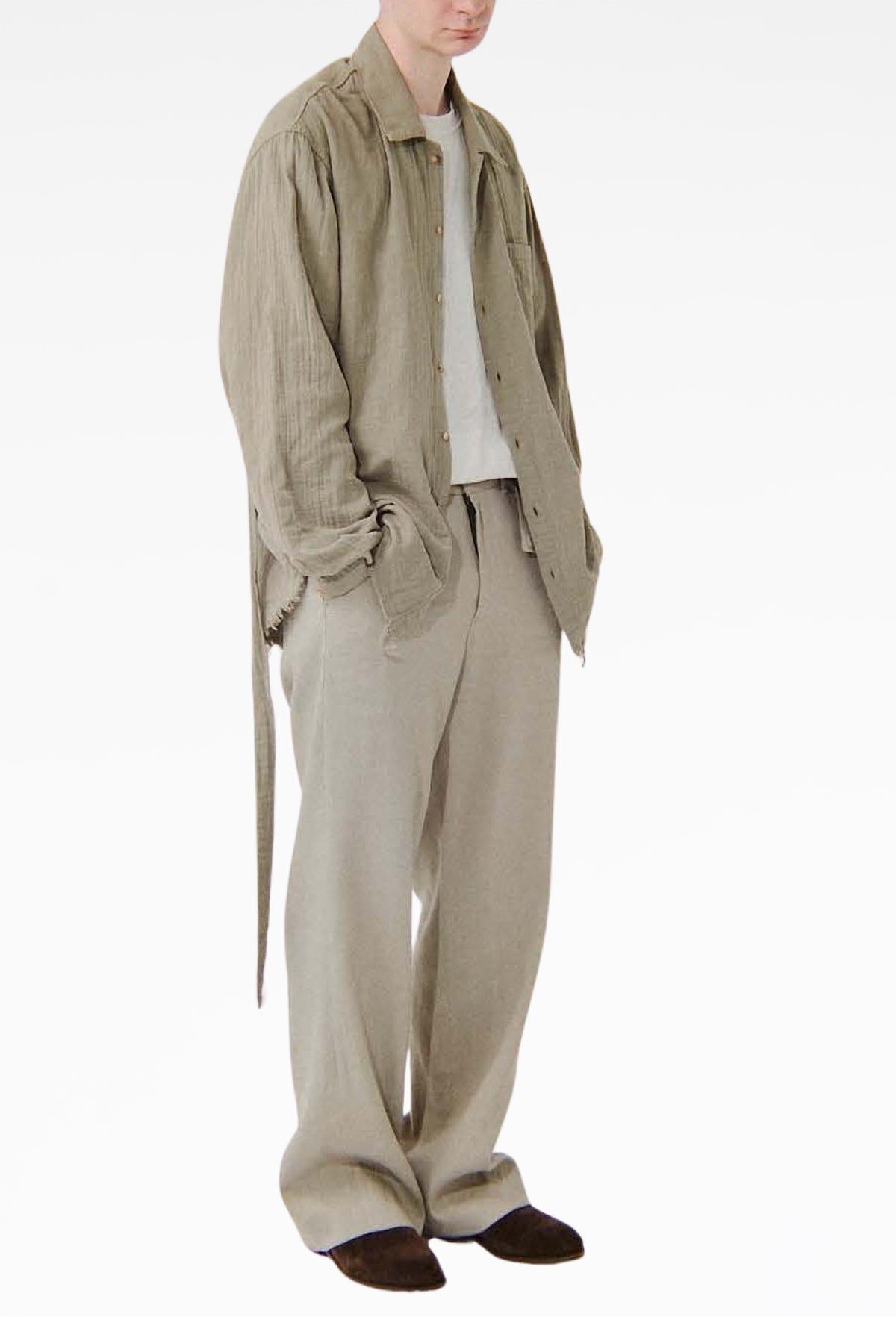 Lichen Double Slub Shirt in Cotton (Komune Exclusive)