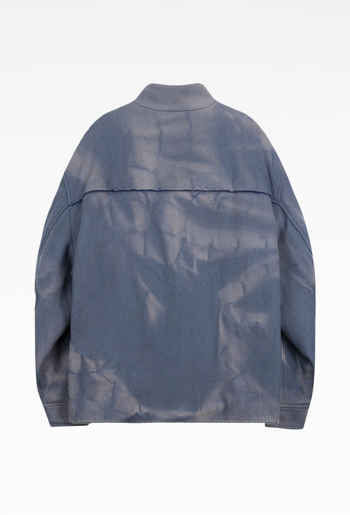 Blue Sun-Bleached Blanket Jacket