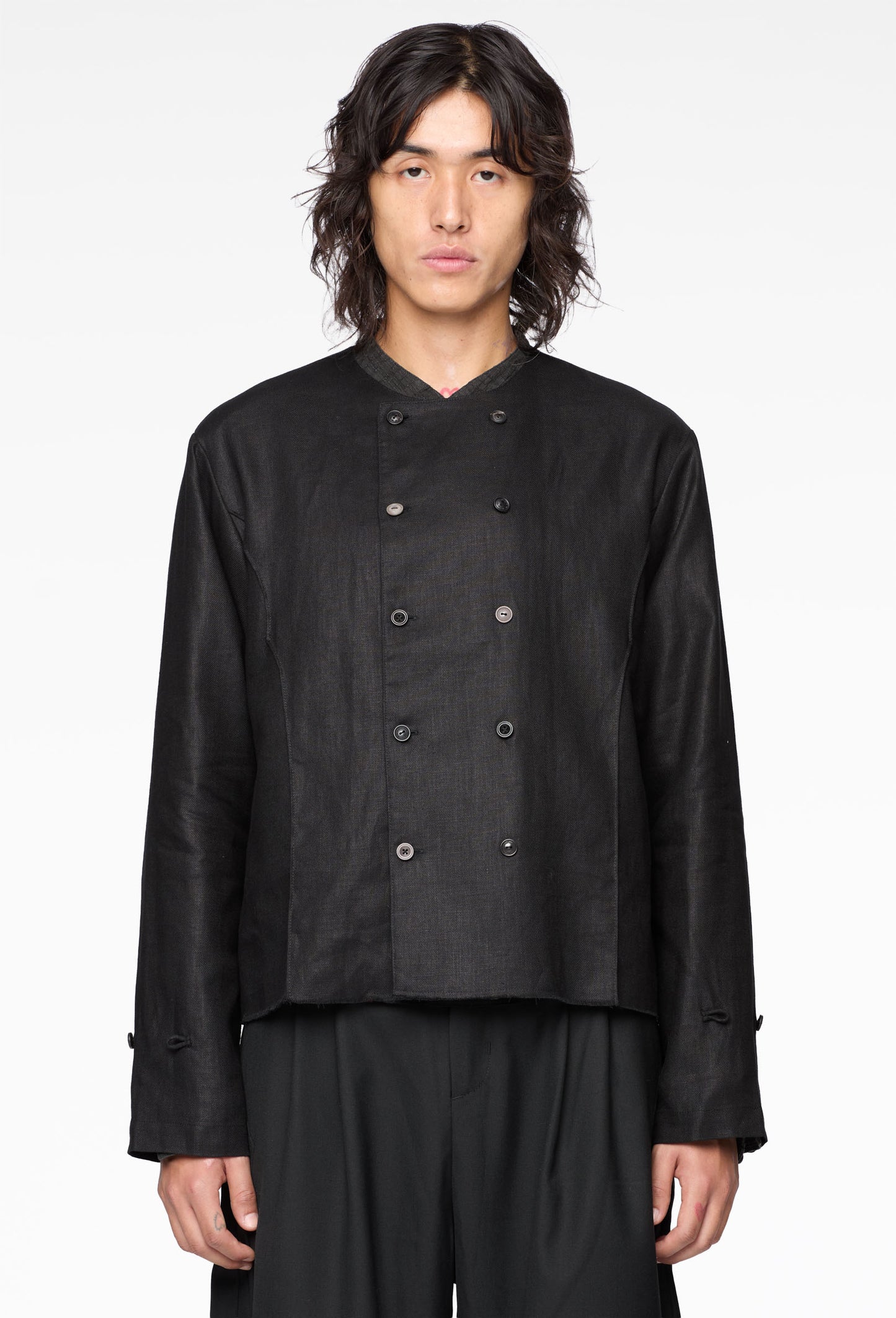 Doubled Breasted Linen Shirt