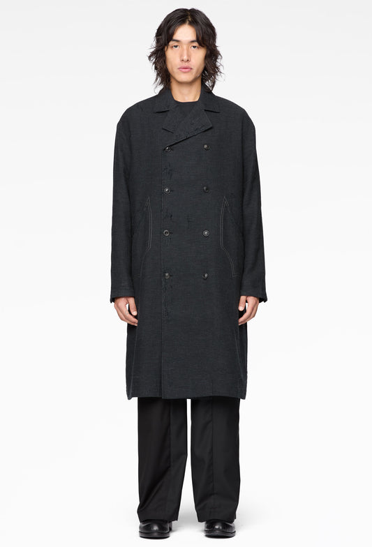 Sheperd Double Breasted Distressed Coat