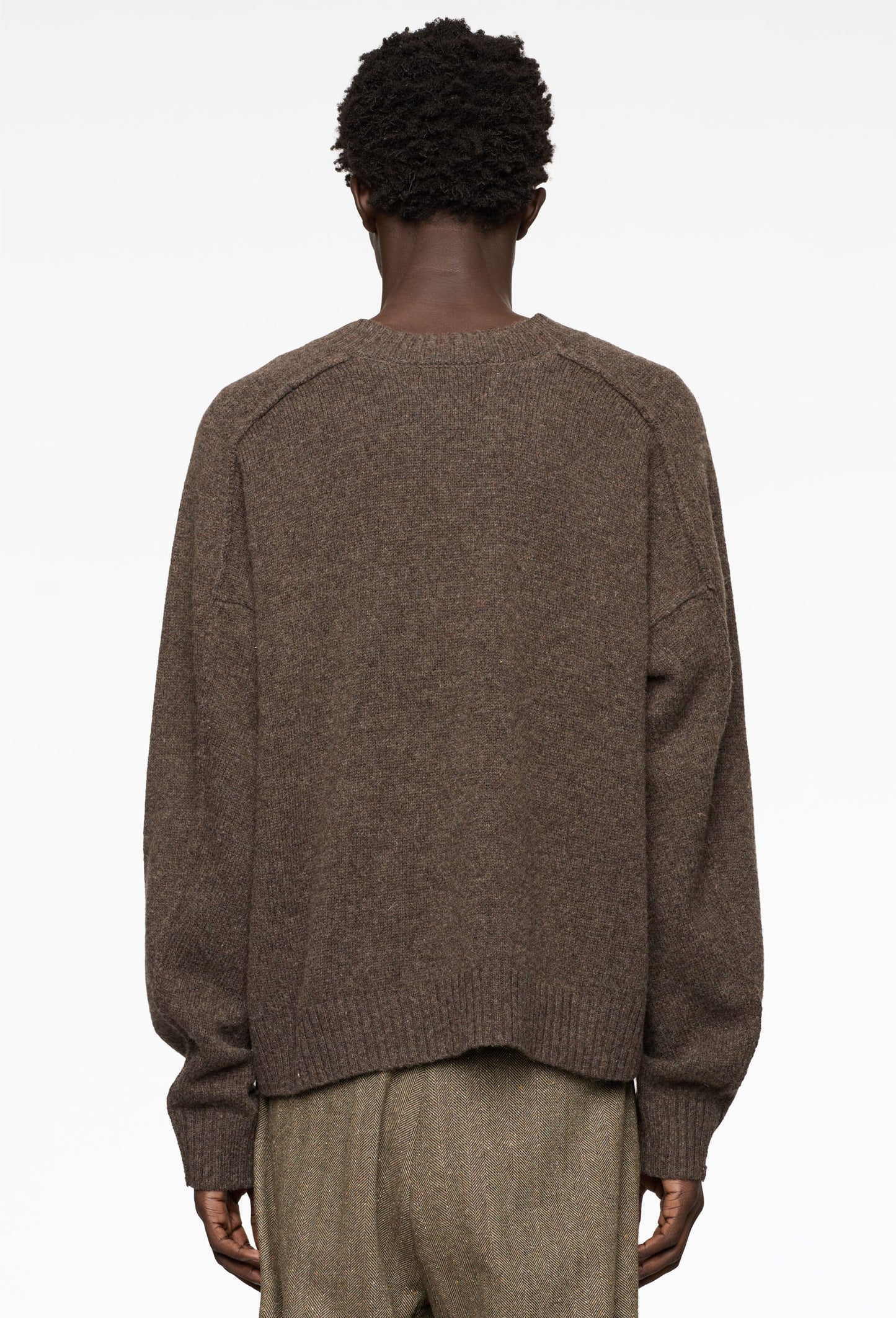 Melange Bark V-Neck Knit