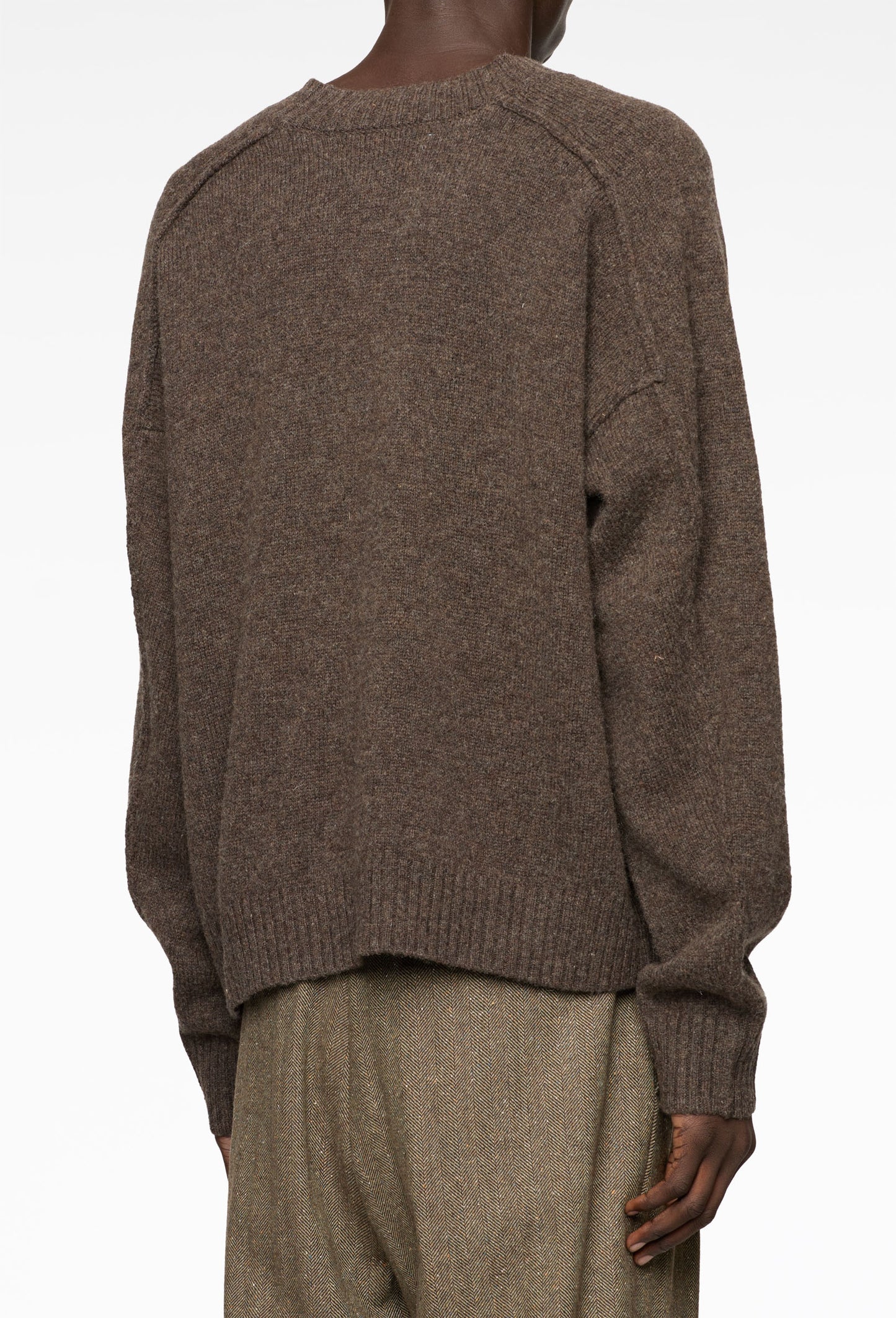 Melange Bark V-Neck Knit