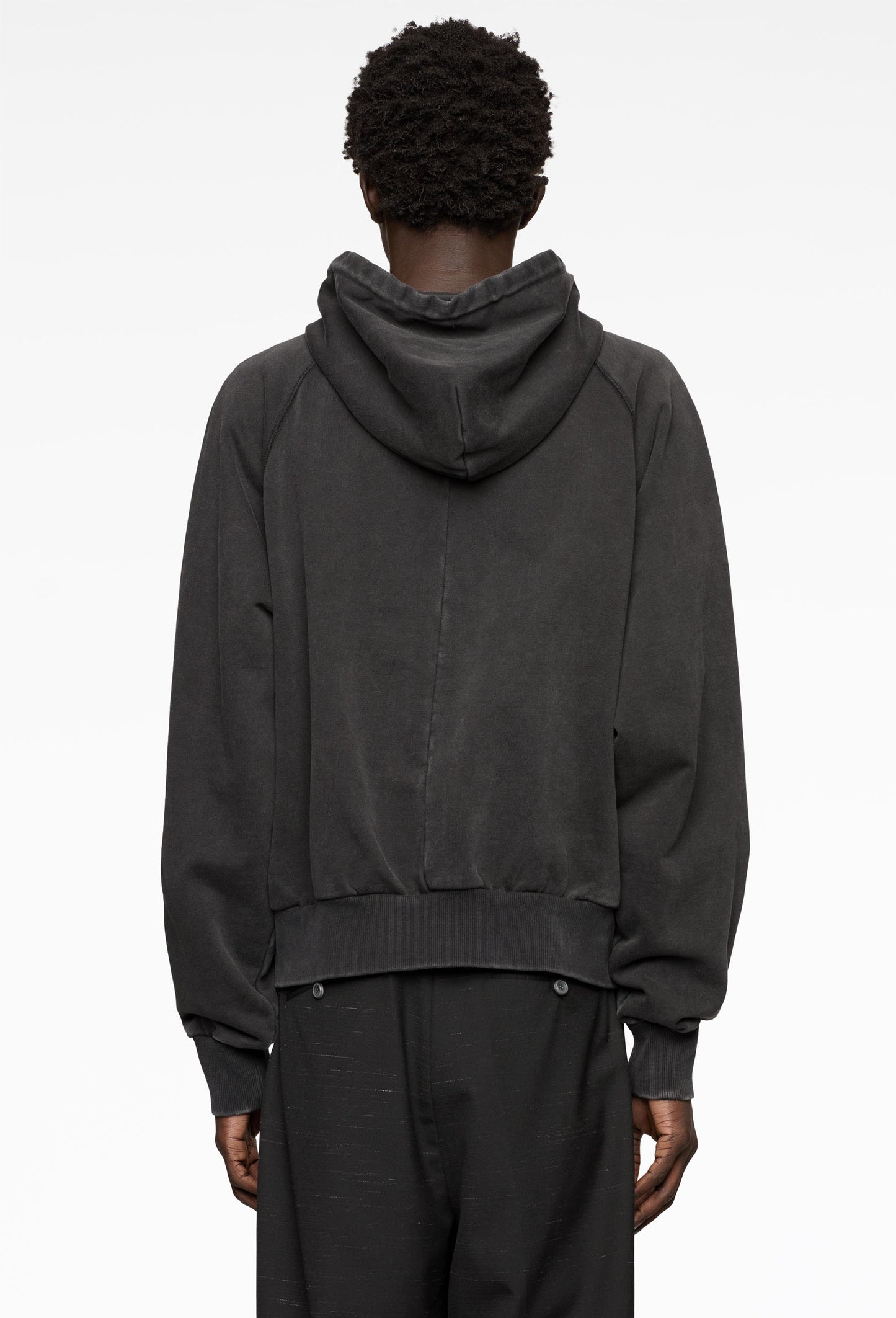 Vintage Black Zip Hoodie