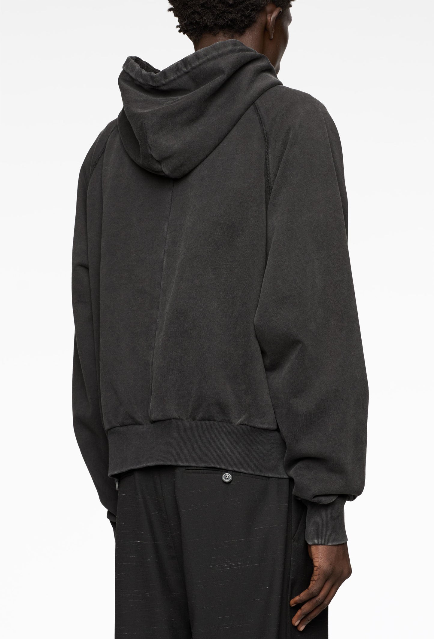 Vintage Black Zip Hoodie