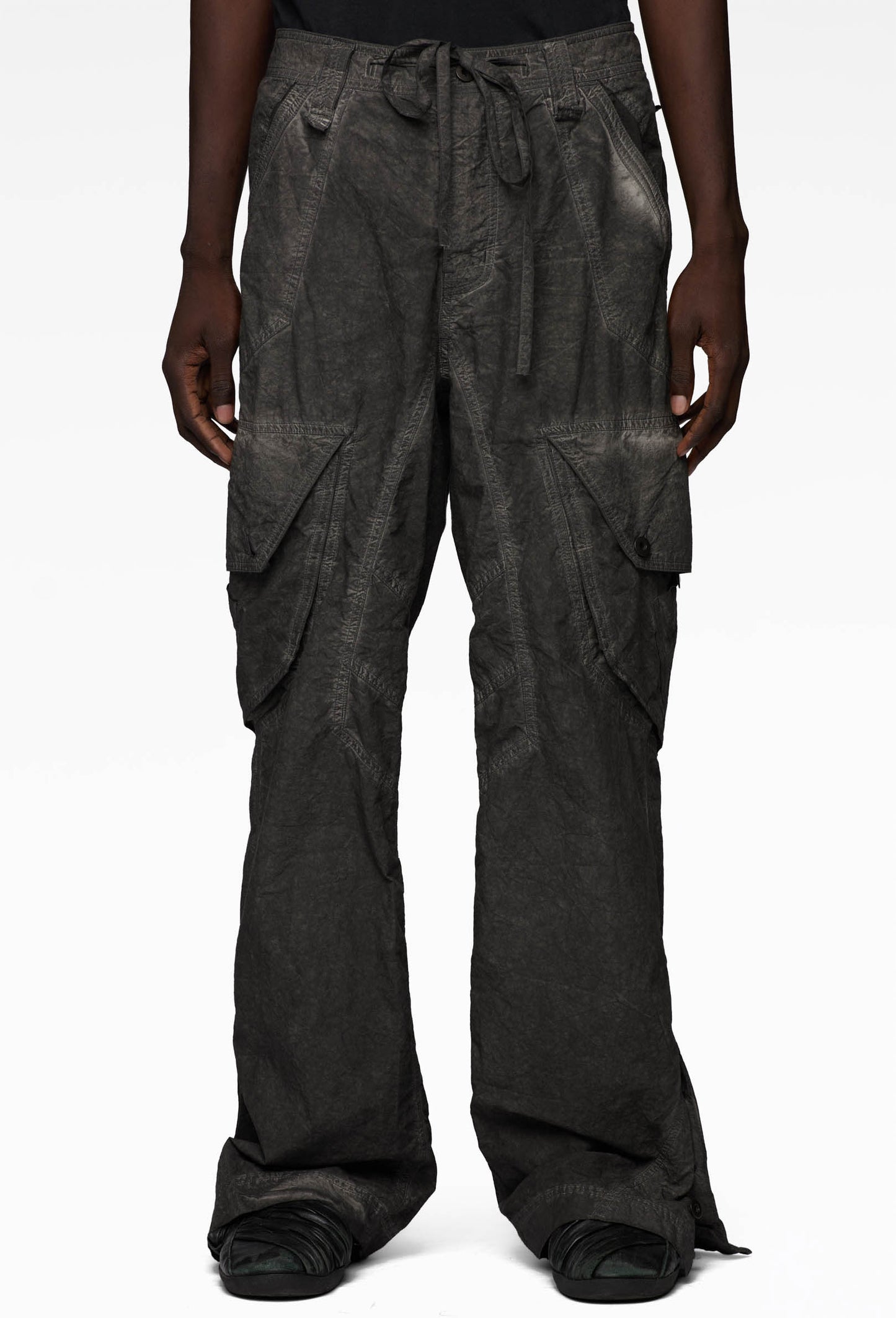 Slab Grey Cargo Pant: Typewriter