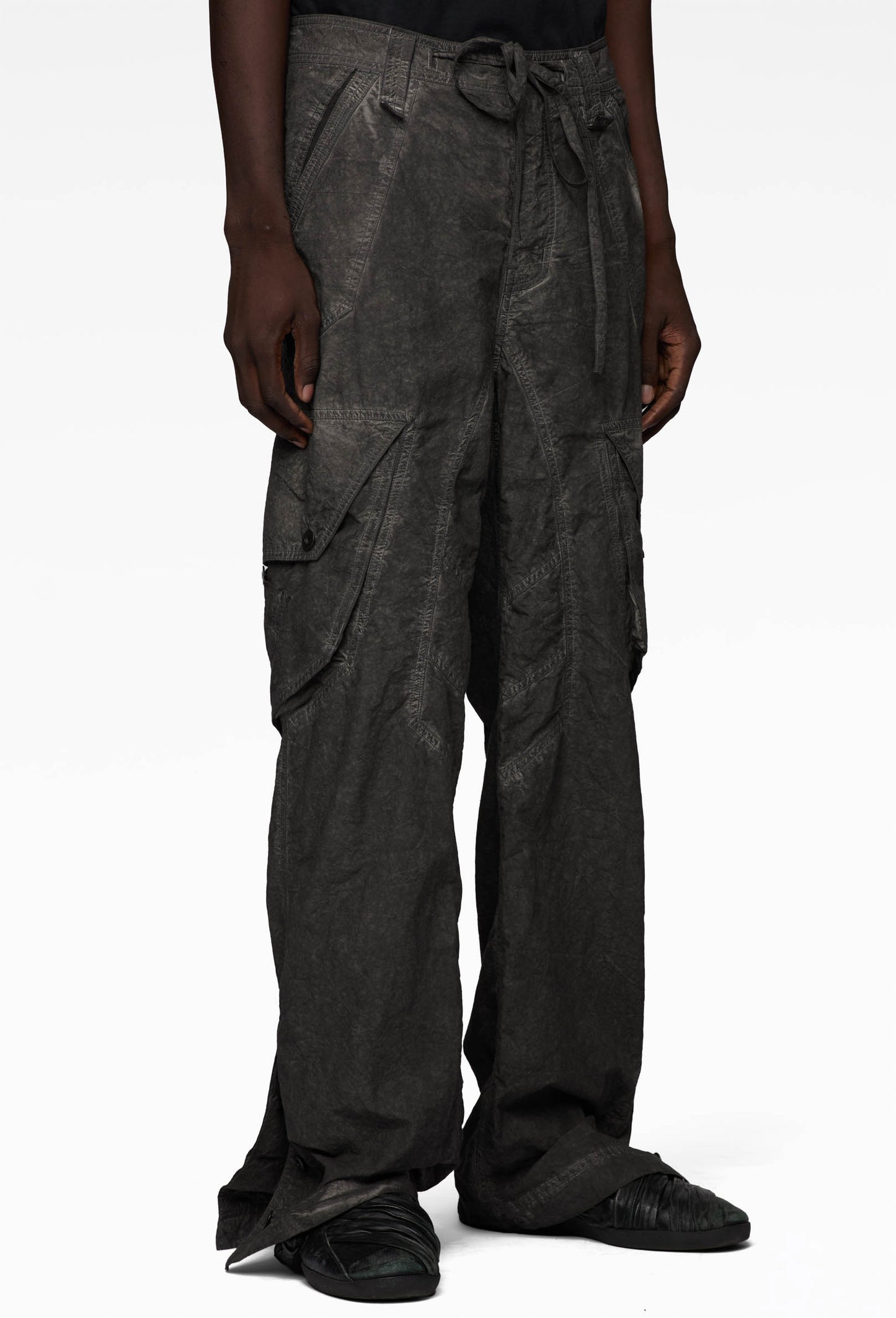 Slab Grey Cargo Pant: Typewriter
