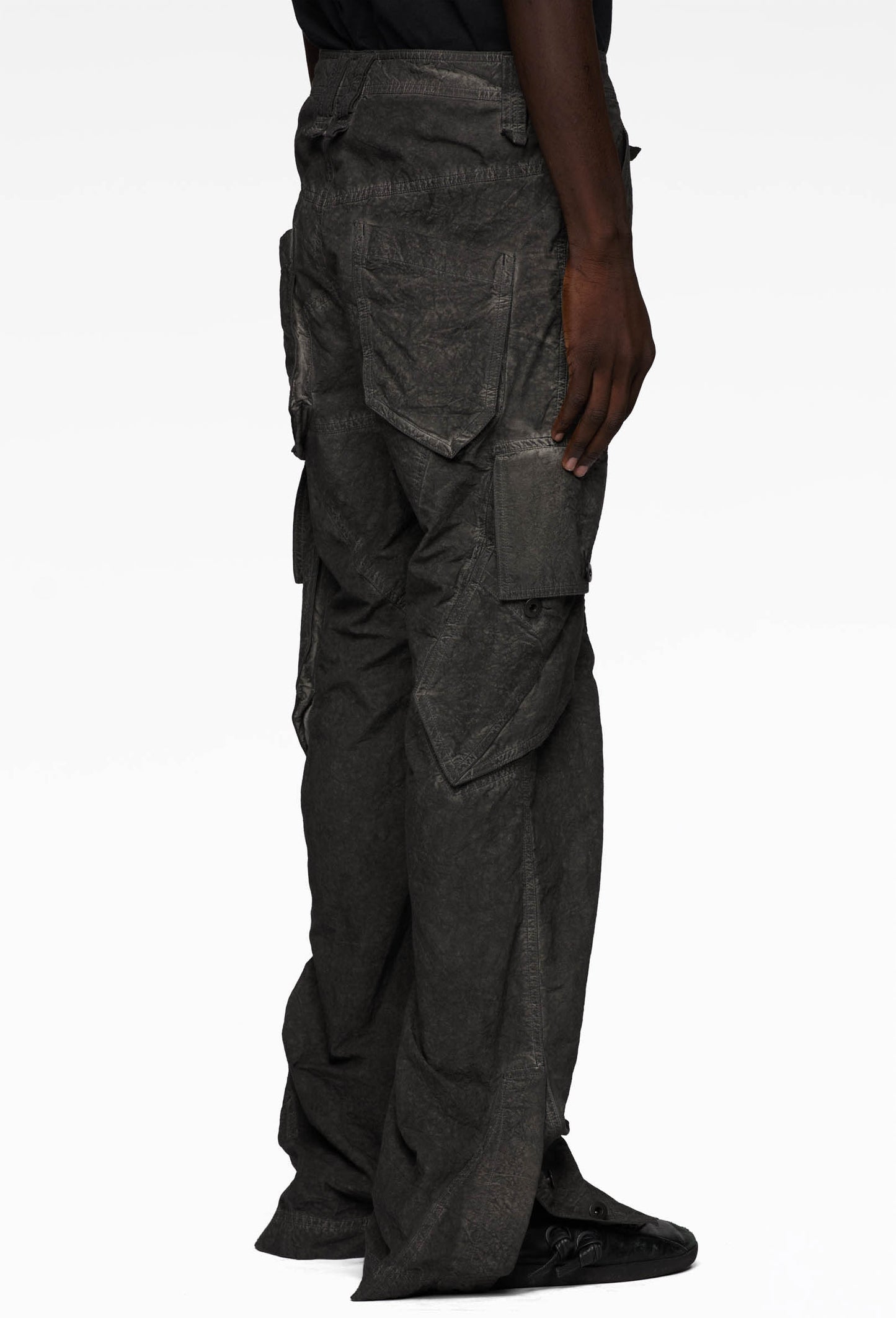 Slab Grey Cargo Pant: Typewriter