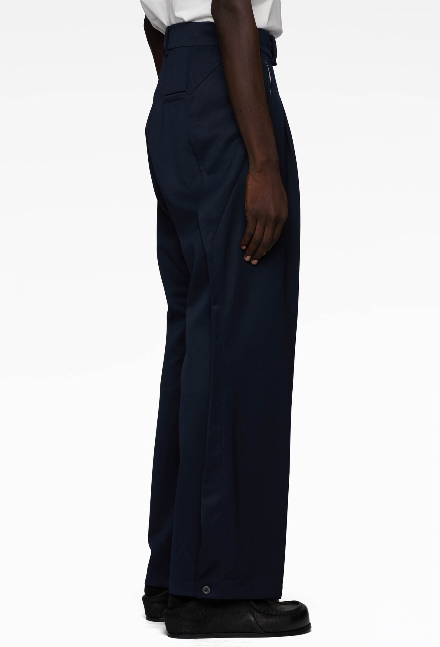 Midnight Blue Origami 2.0 Wool Trousers
