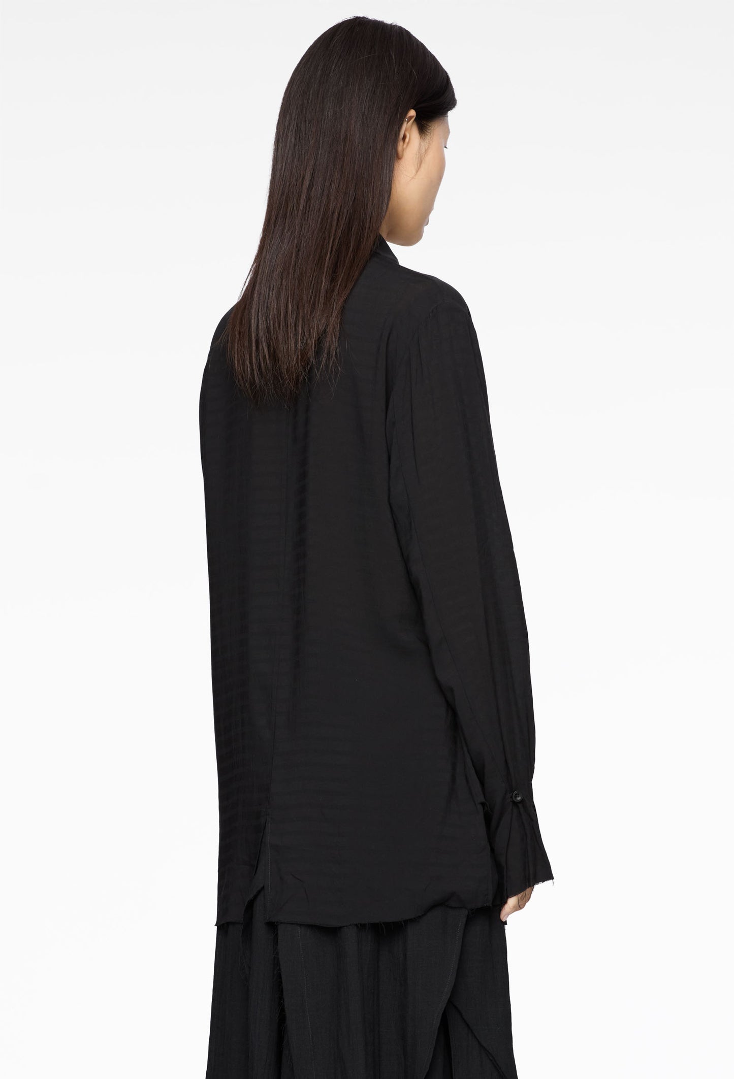 Drawstring Layer Shirt