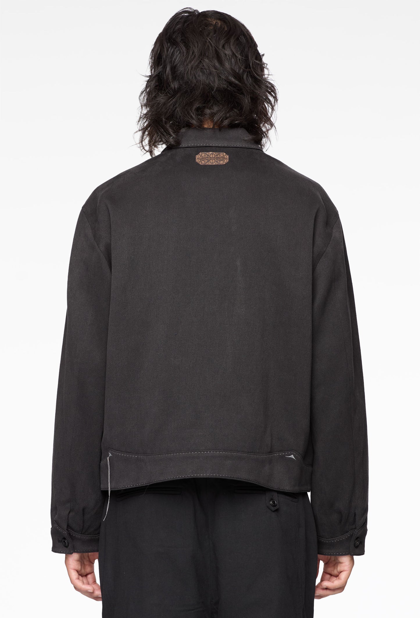 Aged Black Cyclist Jacket