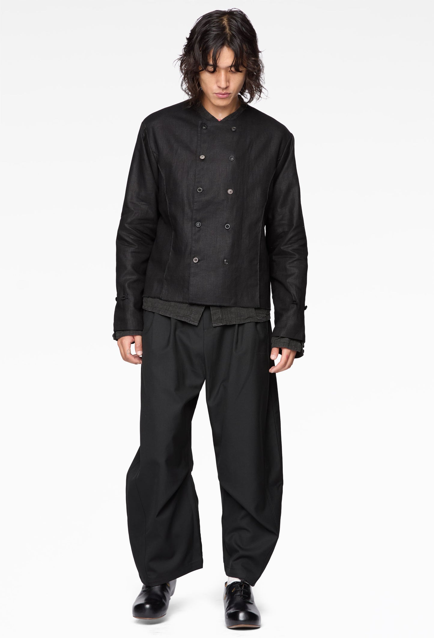 Doubled Breasted Linen Shirt