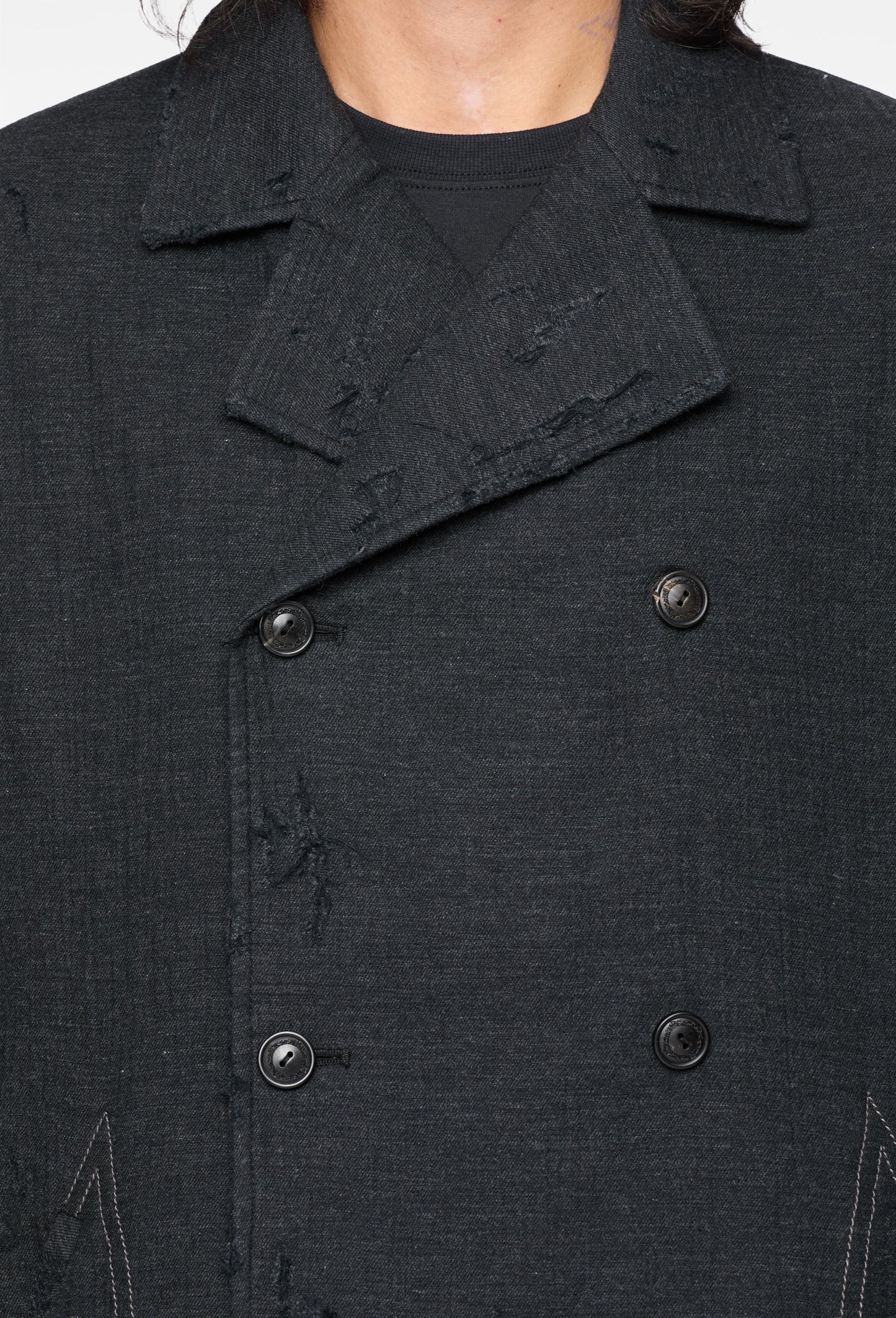 Sheperd Double Breasted Distressed Coat