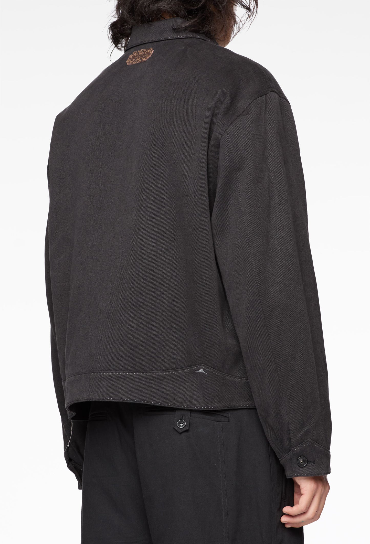 Aged Black Cyclist Jacket