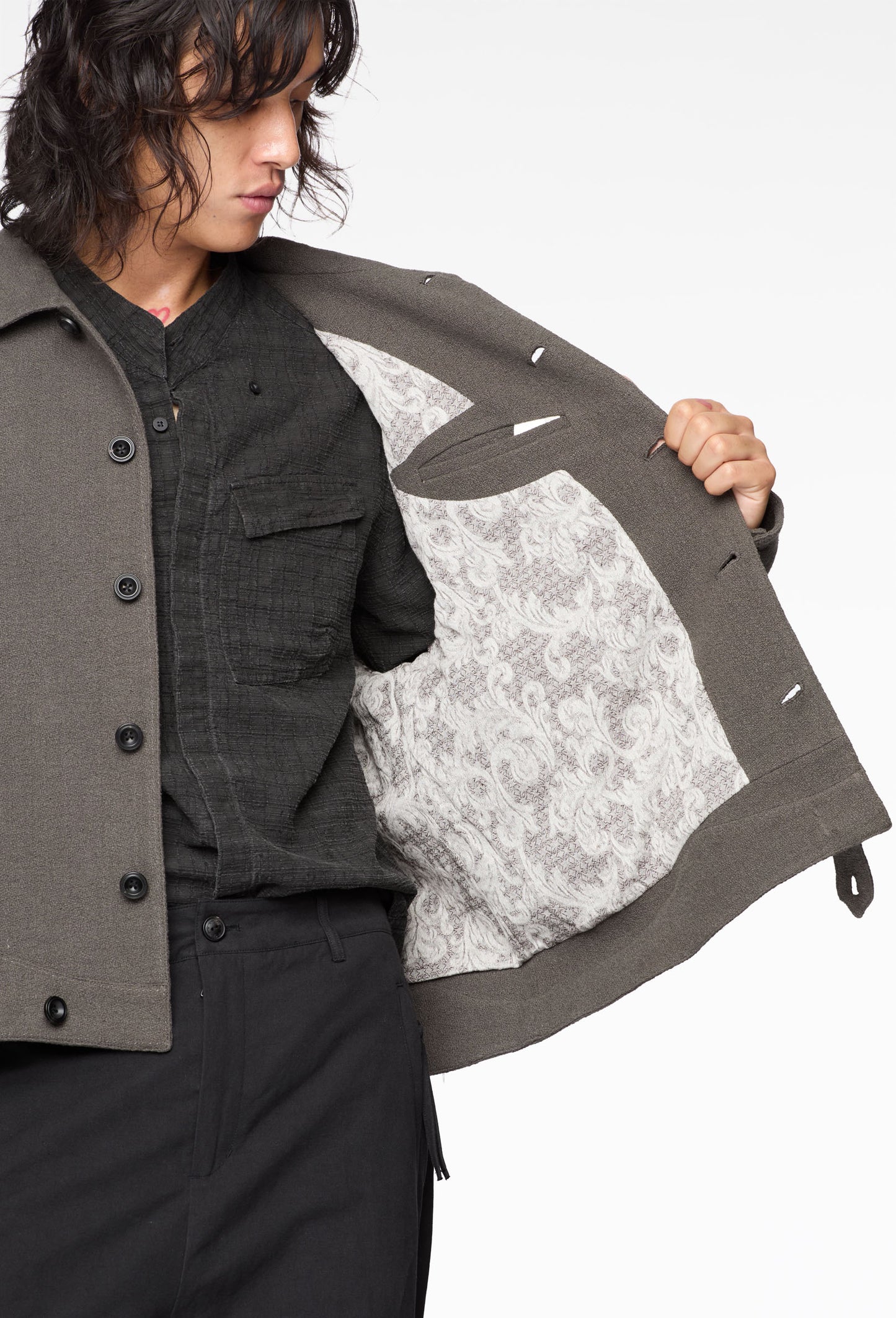 Grey Cyclist Jacket