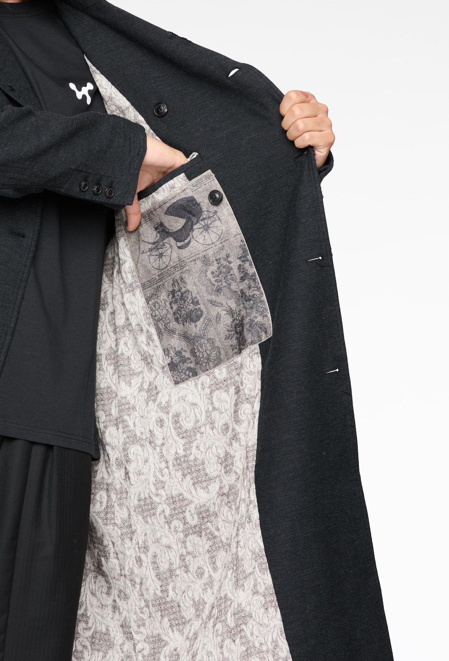 Sheperd Double Breasted Distressed Coat