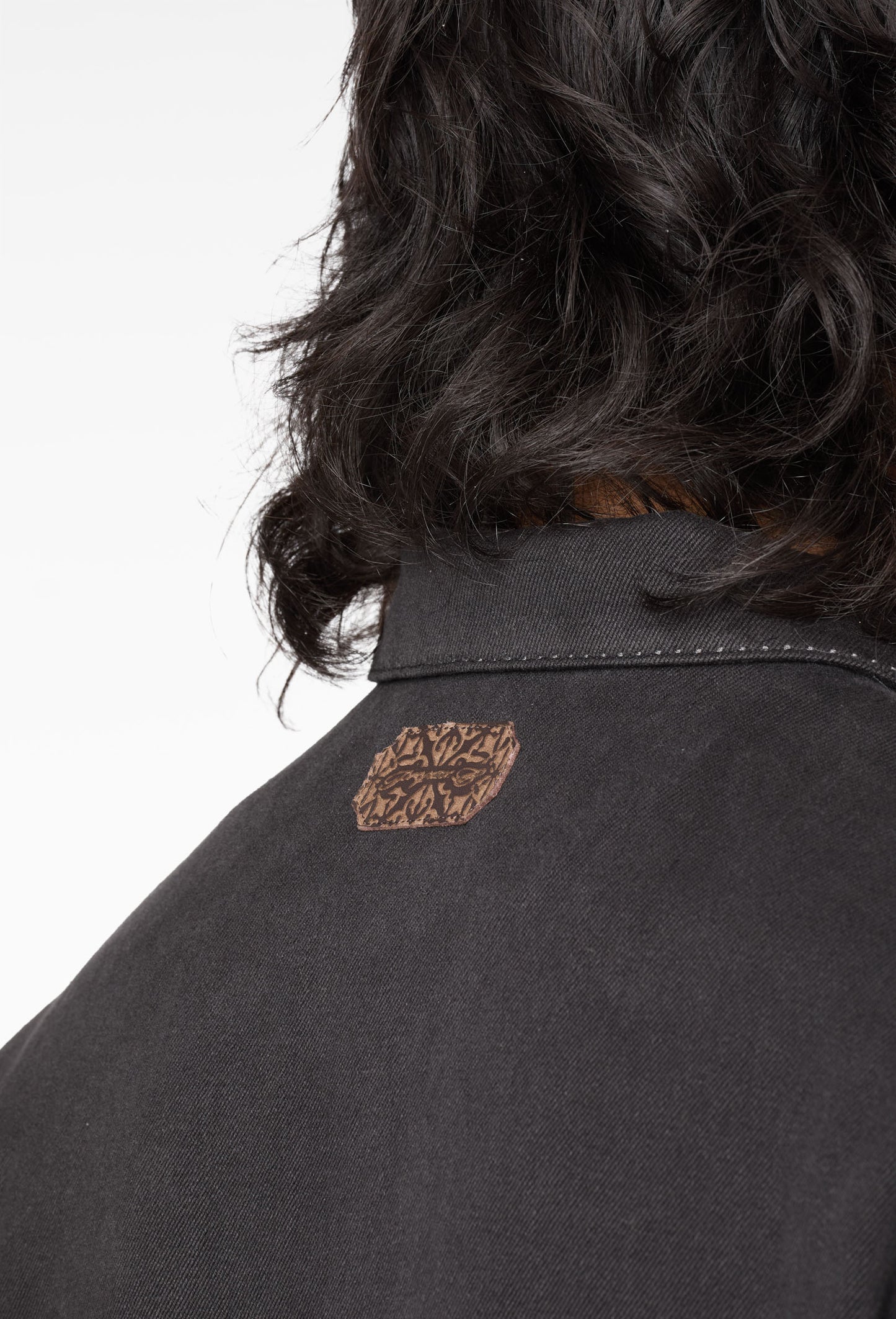 Aged Black Cyclist Jacket