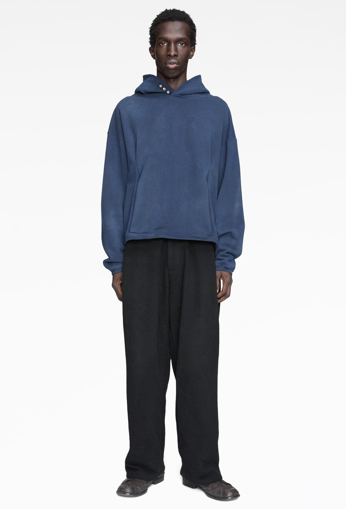 Navy Cotton Rhea Pullover Hoodie (Komune Exclusive)
