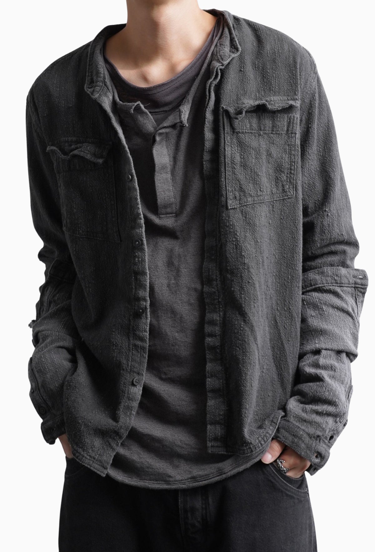 Gallnut Ink Double Sleeve Field Shirt