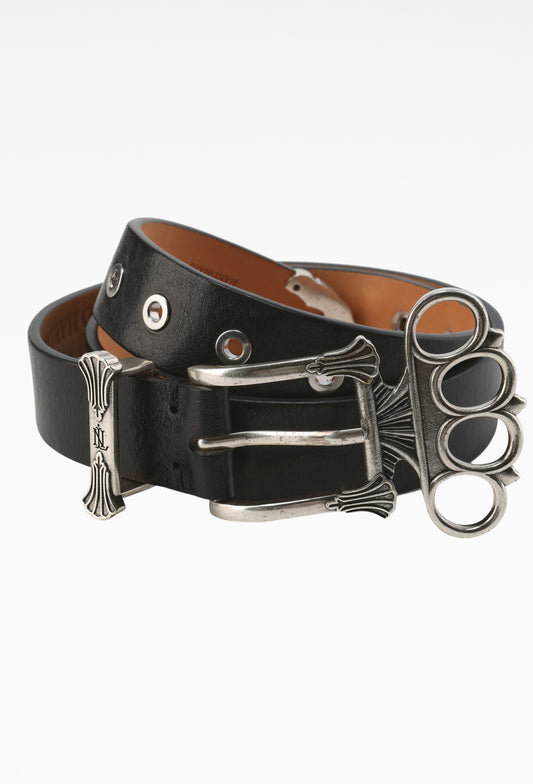 Silver Filled Knuckles Belt