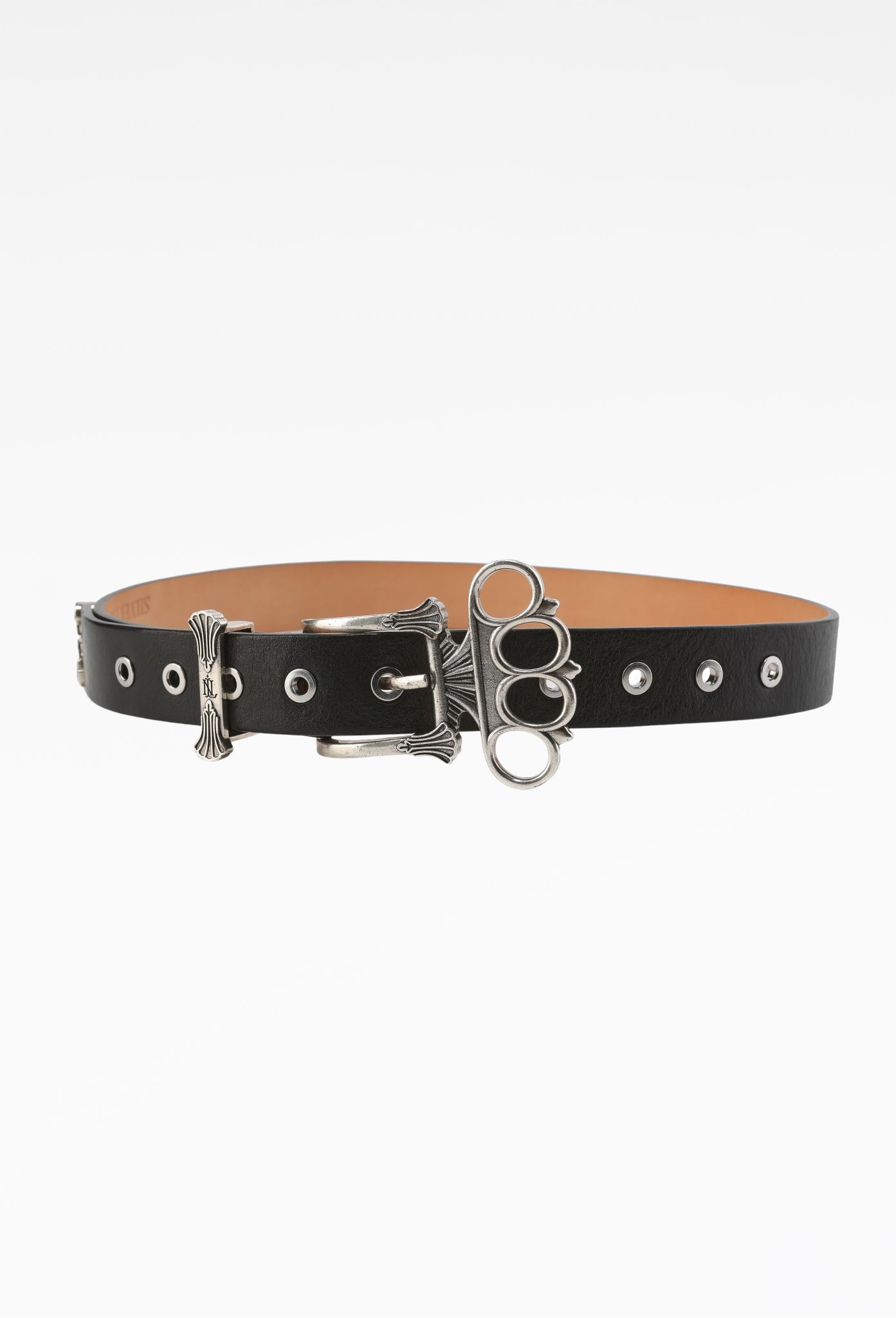 Silver Filled Knuckles Belt