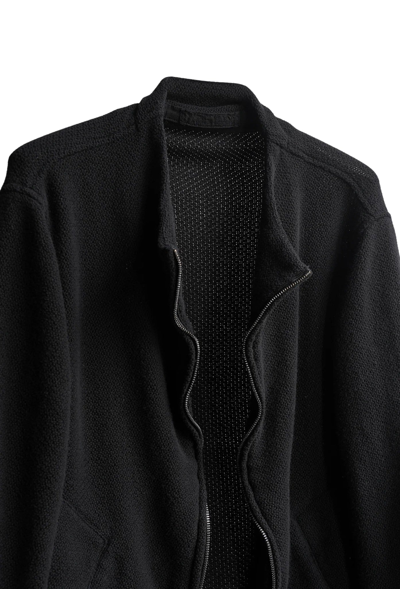 Black Front Neck Jacket